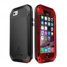 For iPhone 6/6s Love Mei Red Metal Ultra-thin Waterproof Dustproof... Case