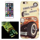 For iPhone 6/6s Tires Shop Pattern PC Protective Case with Noctilucent