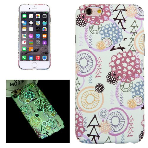 For iPhone 6/6s Graffiti Pattern PC Protective Case with Noctilucent