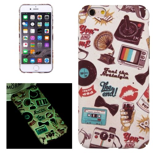 For iPhone 6/6s Household Pattern PC Protective Case with Noctilucent
