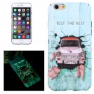 For iPhone 6/6s Car Test Pattern PC Protective Case with Noctilucent