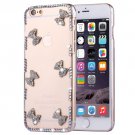 For iPhone 6/6s Fevelove Diamond Bowknots Protective Case Back Cover