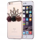 For iPhone 6/6s Fevelove Diamond Crown Protective Case Back Cover