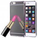 For iPhone 6/6s Grey Electroplating Mirror TPU Protective Cover Case