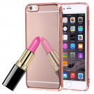 For iPhone 6/6s Rose Gold Electroplating Mirror TPU Protective Cover Case