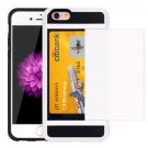 For iPhone 6/6s Slide Style TPU + PC Combination Case with Card Slot - # Colors