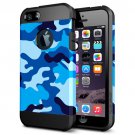 For iPhone 6/6s Camouflage 3 Pattern PC + TPU Colorful Armor Hard Case