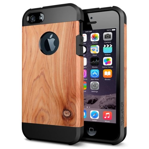 For iPhone 6/6s Pinewood Pattern PC + TPU Colorful Armor Hard Case