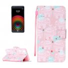 For LG X Power Elephant PU Leather Case with Holder, Card Slots & Lanyard