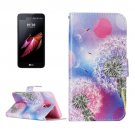 For LG X Screen Dandelion Leather Case with Holder, Card Slots & Wallet