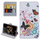 For LG K5 Butterfly Leather Case with Holder, Card Slots & Wallet