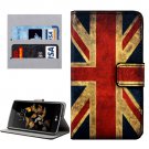 For LG K8 UK Flag Pattern Leather Case with Holder, Card Slots & Wallet