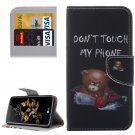 For LG K8 Little Bear Pattern Leather Case with Holder, Card Slots & Wallet