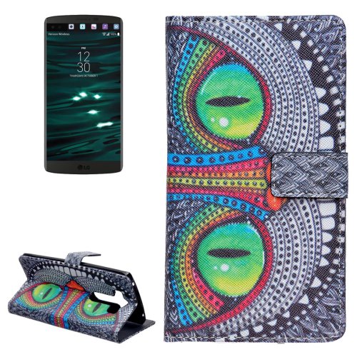 For LG V10 Cheshire Cat Pattern Leather Case with Holder, Card Slots & Wallet