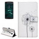 For LG V10 Dandelion Pattern Leather Case with Holder, Card Slots & Wallet