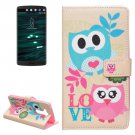 For LG V10 Owls Love Pattern Leather Case with Holder, Card Slots & Wallet