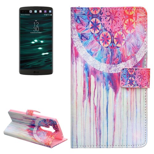 For LG V10 Dreamcatcher Pattern Leather Case with Holder, Card Slots & Wallet