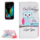 For LG K10 Owls Pattern Leather Case with Holder, Card Slots & Wallet