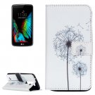 For LG K10 Dandelion Pattern Leather Case with Holder, Card Slots & Wallet