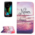 For LG K10 Dreaming Pattern Leather Case with Holder, Card Slots & Wallet