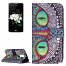 For LG K17 Cheshire Cat Pattern Leather Case with Holder, Card Slots & Wallet
