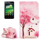 For LG K4 Cottage Pattern Flip Leather Case with Holder & Card Slots