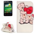 For LG K4 I Love You Pattern Flip Leather Case with Holder & Card Slots