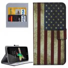 For LG K4 US Flag Pattern Flip Leather Case with Holder & Card Slots