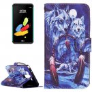 For LG Stylus 2 Wolves Leather Case with Holder, Card Slots & Wallet