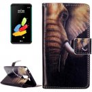 For LG Stylus 2 Elephant Flip Leather Case with Holder, Card Slots & Wallet