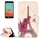 For LG  L Bello II Tower Flip Leather Case with Holder, Card Slots & Wallet