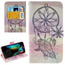 For LG  K10 Windbell Flip Leather Case with Holder, Card Slots & Wallet