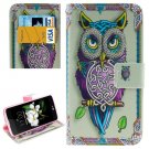For LG  K7 Owl Flip Leather Case with Holder, Card Slots & Wallet