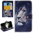 For LG  K7 Lion Flip Leather Case with Holder, Card Slots & Wallet