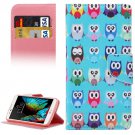 For LG  K10 Owls Flip Leather Case with Holder, Card Slots & Wallet