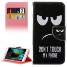 For LG  K10 Eyes Flip Leather Case with Holder, Card Slots & Wallet