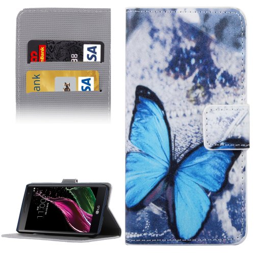 For LG  G5 Butterfly Pattern Flip Leather Case with Holder, Card Slots & Wallet