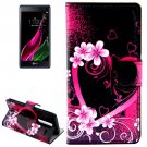 For LG  Class / Zero Heart Flip Leather Case with Holder & Card Slots