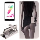 For LG G4 Stylus Sexy 2 Side Leather Case with Holder, Card Slots & Wallet