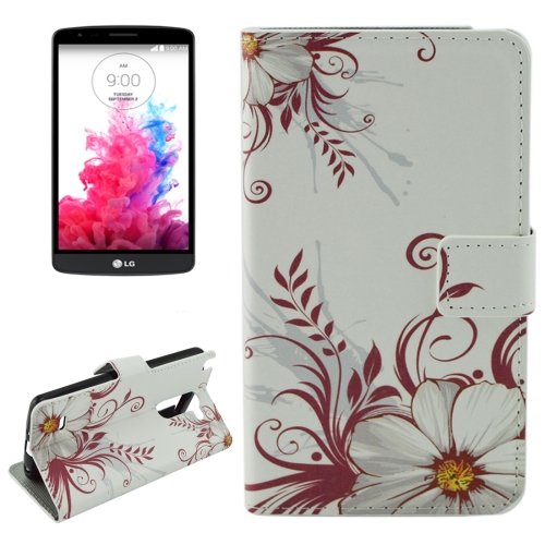 For LG G3 Stylus Vine Pattern Leather Case with Holder, Card Slots & Wallet