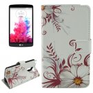 For LG G3 Stylus Vine Pattern Leather Case with Holder, Card Slots & Wallet