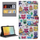 For LG L Bello II Owls Pattern Leather Case with Holder, Card Slots & Wallet