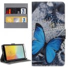 For LG L Bello II Butterfly Pattern Leather Case with Holder, Card Slots & Wallet