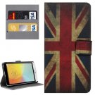 For LG L Bello II Union Jack Pattern Leather Case with Holder, Card Slots & Wallet