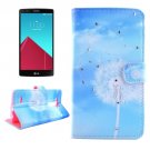For LG G4 Dandelion Diamond Leather Case with Holder, Card Slots & Wallet
