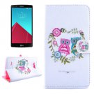 For LG G4 Owl Diamond Leather Case with Holder, Card Slots & Wallet