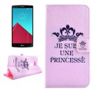 For LG G4 Crown Diamond Leather Case with Holder, Card Slots & Wallet
