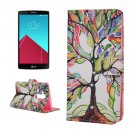 For LG G4 Tree Diamond Leather Case with Holder, Card Slots & Wallet