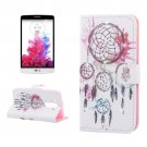 For LG G3 mini Windbell Diamond Leather Case with Holder, Card Slots & Wallet