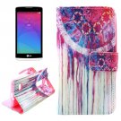 For LG Leon Dreamcatcher Pattern Leather Case with Holder, Card Slots & Wallet